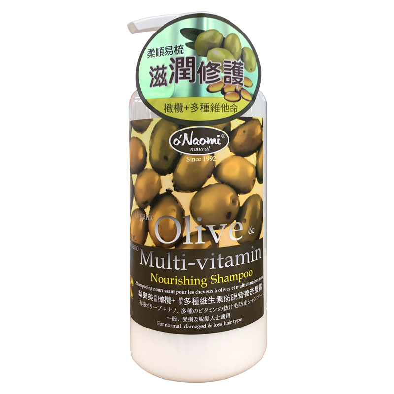 梨奥美 洗发水 橄榄+多种维生素防脱 800ml