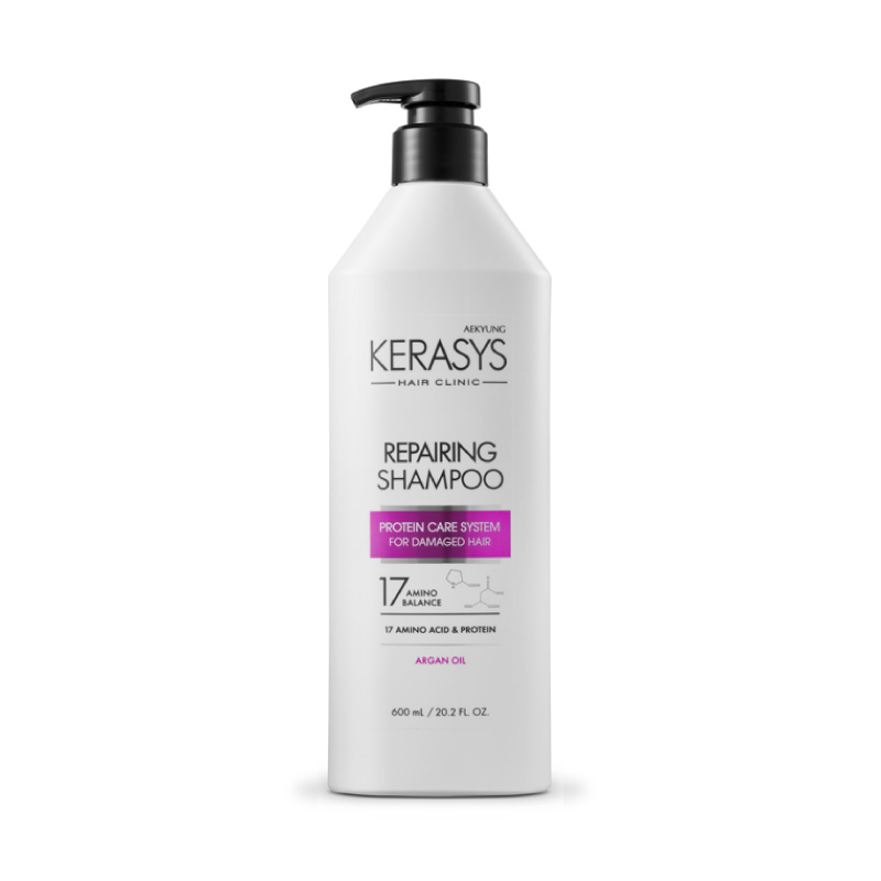 韩国KERASYS修护洗发乳损伤修复 白600ml