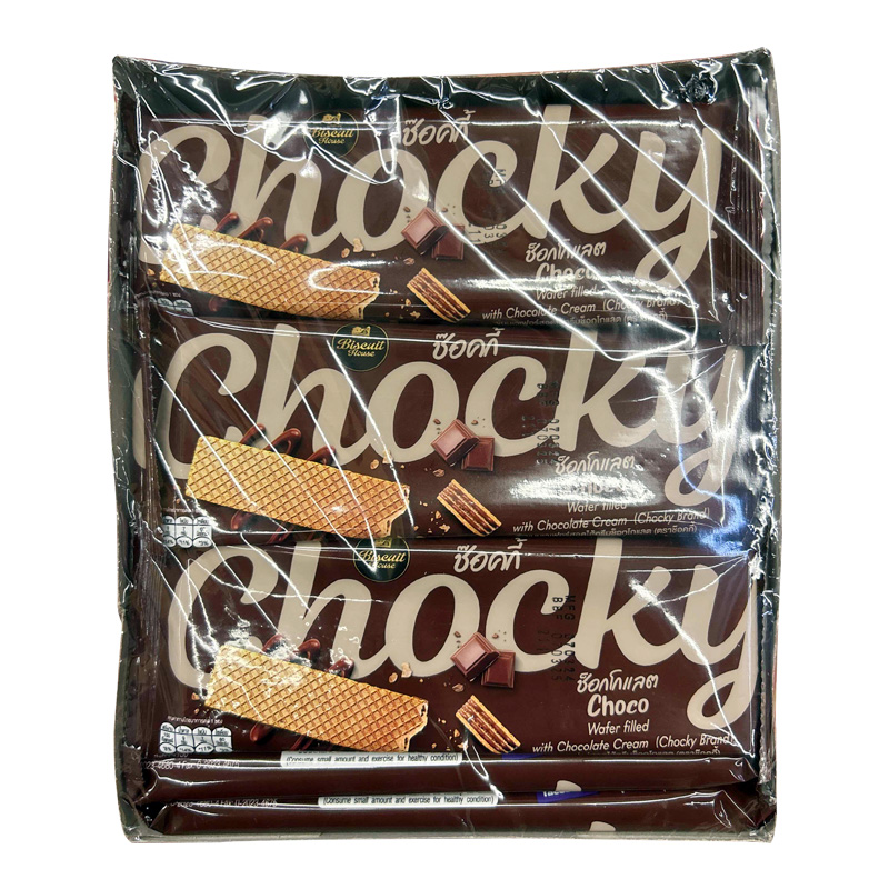 Chocky比斯奇 威化夹心饼干-巧克力味30g*12