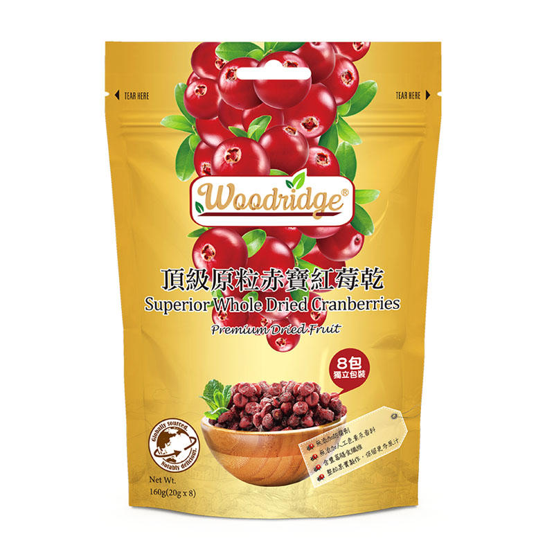 Woodridge 顶级原粒赤宝红莓干160g
