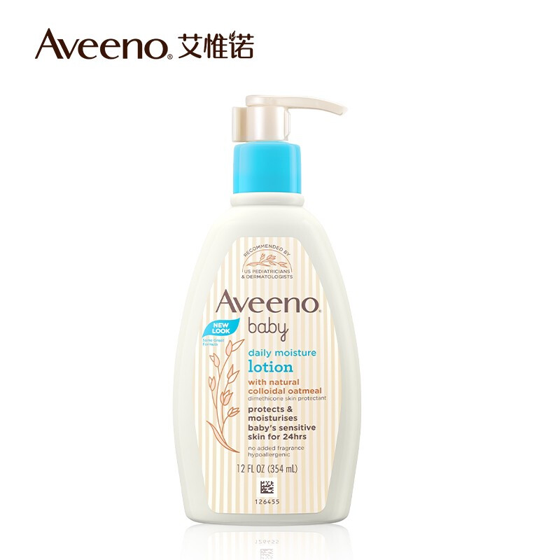 美国 Aveeno艾维诺 婴儿燕麦全天候舒缓润肤保湿乳液 354ml