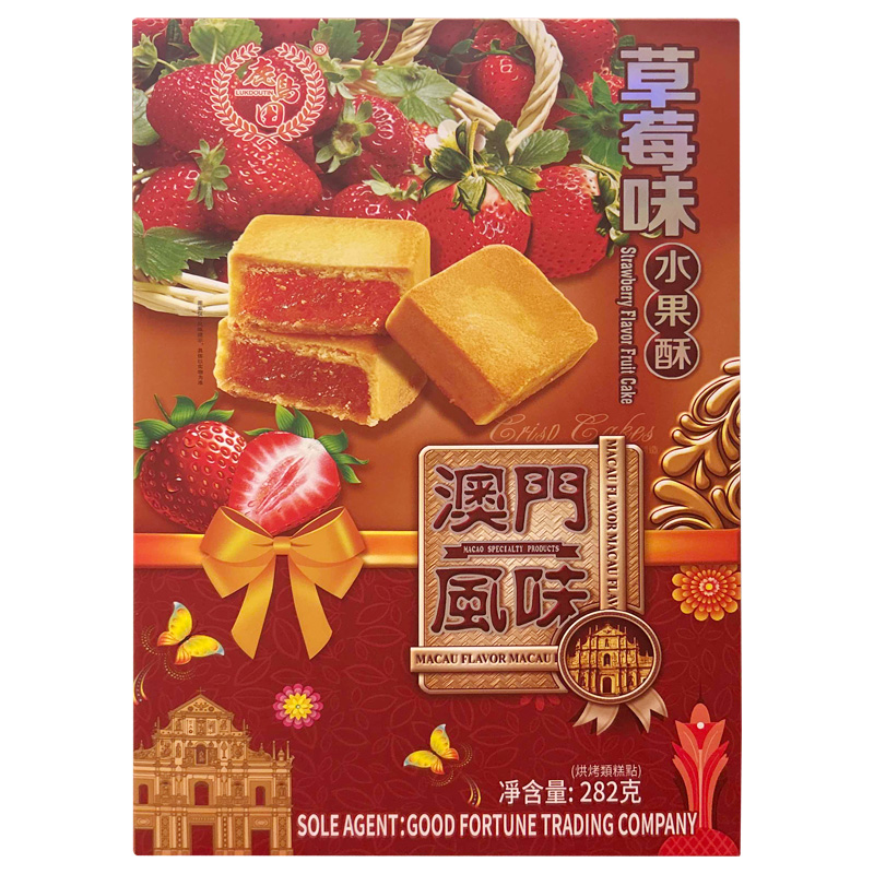 鹿岛田 水果酥（草莓味）282g