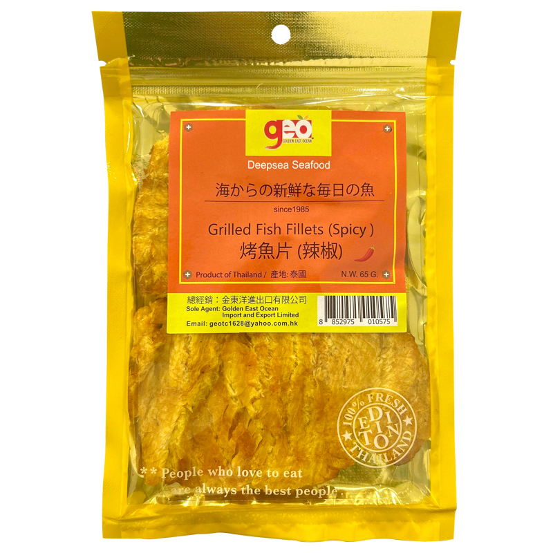 GEO 烤鱼片（辣味）65g