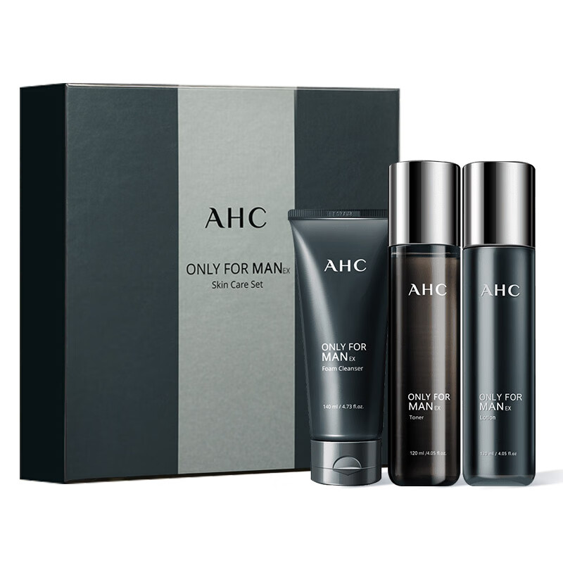 AHC 男士控油清爽三件套140+120+120ml