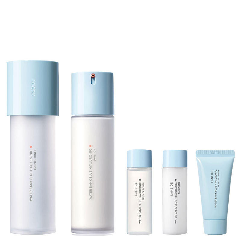 兰芝 小蓝盾水乳两件套-滋润160ml+120ml+30g+25ml+25ml