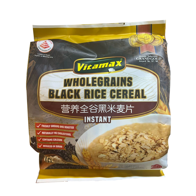 维他麦 营养全谷黑米麦片-包装600g
