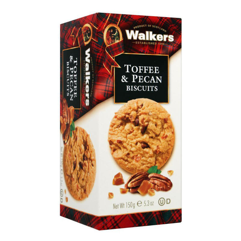 Walkers 焦糖碧根果曲奇150g