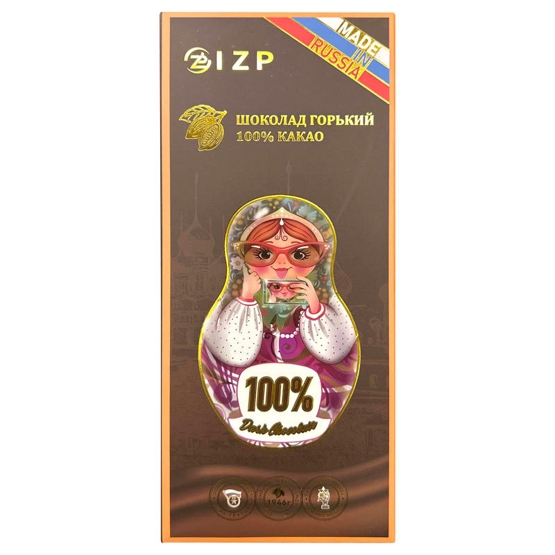 IZP 100% 可可 黑巧克力100克