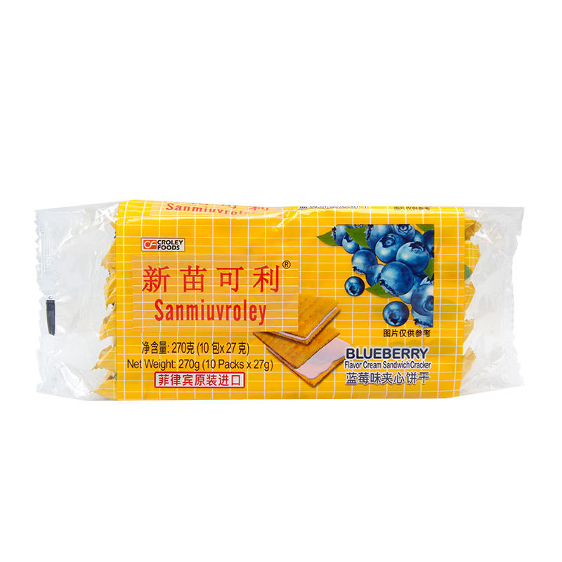 菲律宾新苗 向日葵蓝莓夹心饼干270g