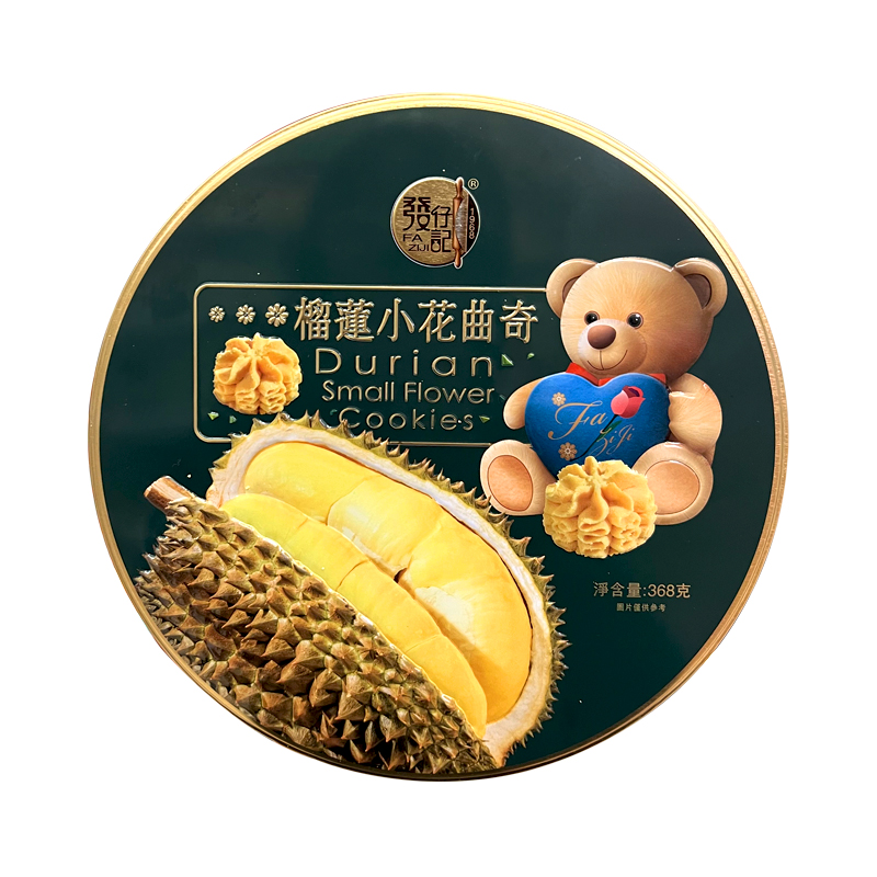 發仔记 榴莲小花曲奇 368g