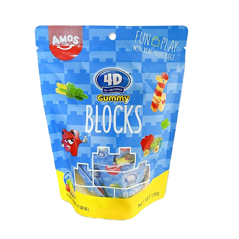 AMOS 4D积木软糖（什果味）135g