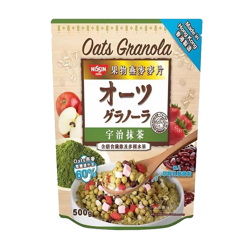 日清 宇治抹茶味混合水果谷物麦片500g