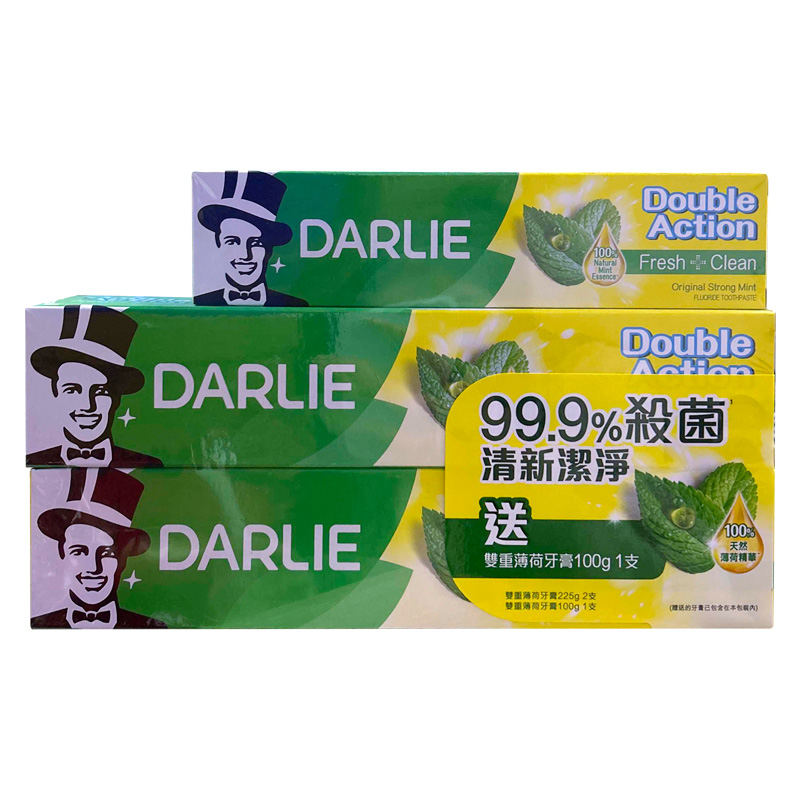 黑人 原味清凉薄荷牙膏（新装）2支装+100g