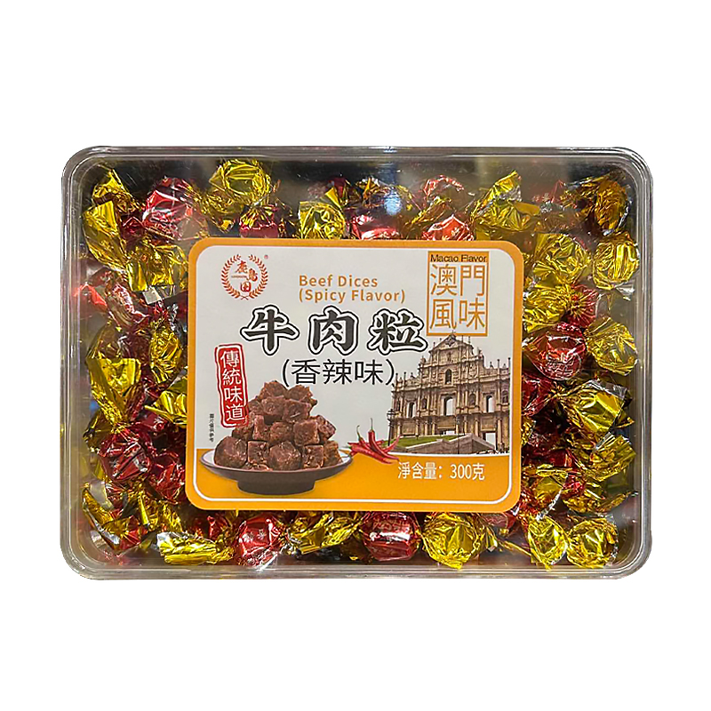 鹿岛田 香辣味牛肉粒300g