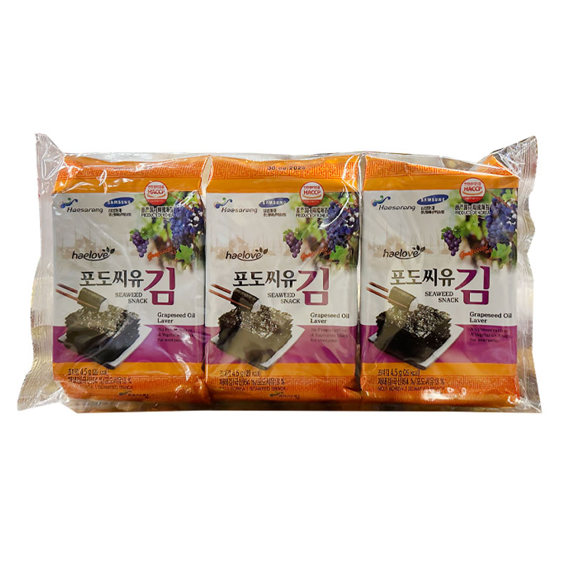 HAELOVE 葡萄籽油紫菜4.5g*3