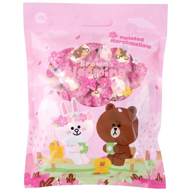 LINE FRIENDS 彩色扭纹棉花糖160g