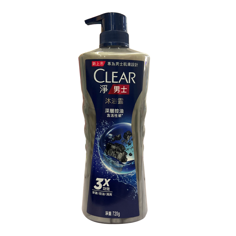 清扬 男士沐浴露 深层控油720ml