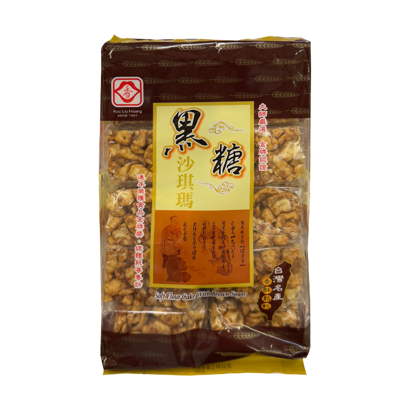 {有效期至2025年10月}口留香 黑糖沙琪玛（袋）200g
