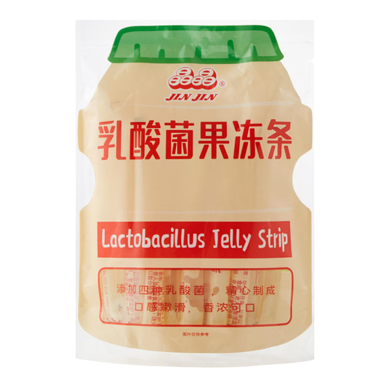 {有效期至2025年7月}晶晶 乳酸风味果冻条390g