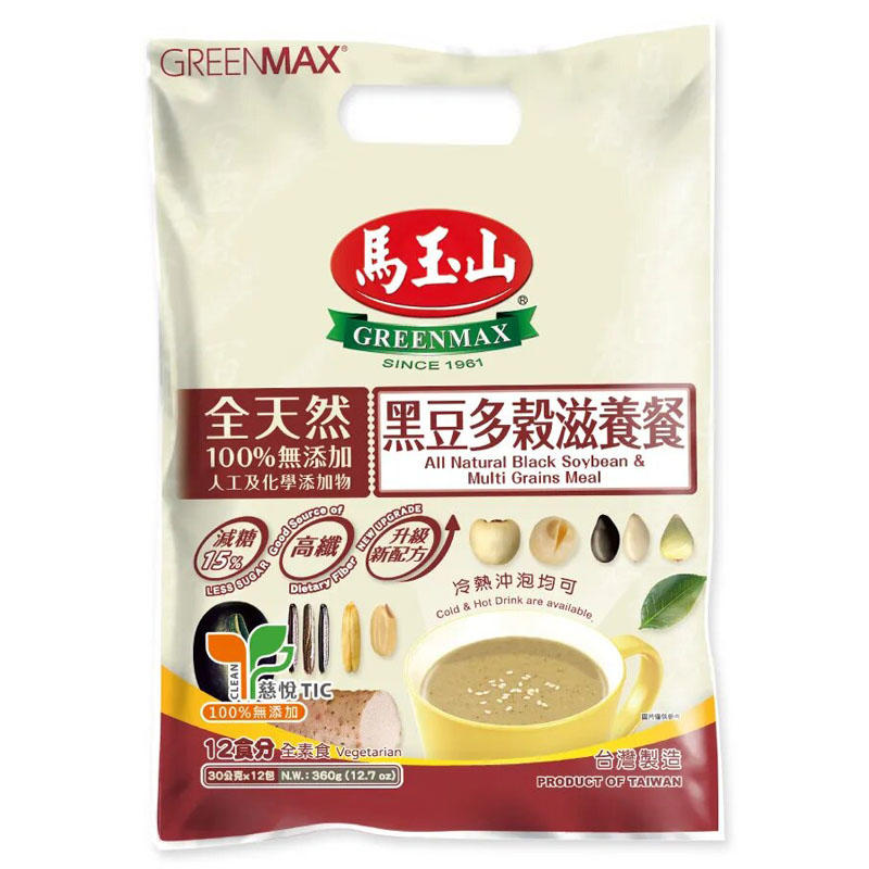 马玉山 黑豆多榖滋养餐（包）30g*12